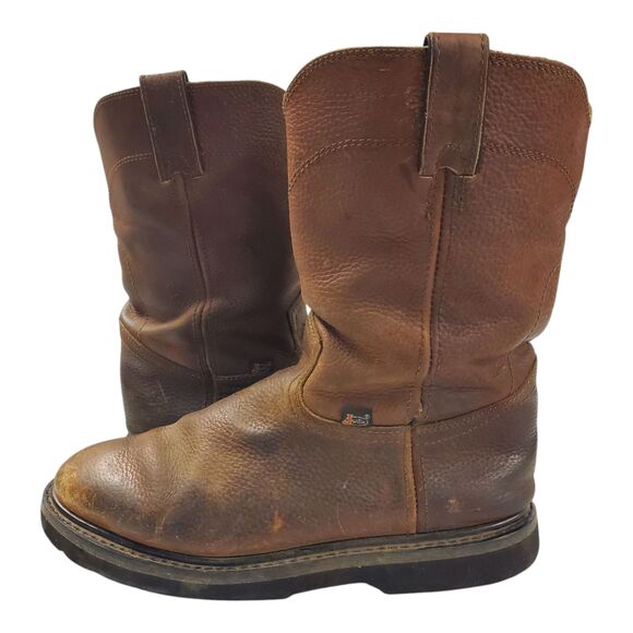 JUSTIN Boots SCREWDRIVER Mens Size 10.5 Brown Leather Mid-Calf Workwear WK4905 main image 15